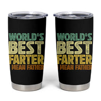 Retro World's Best Farter I Mean Father Tumbler Cup Gag Gift Birthday Husband Dad Fathers Day