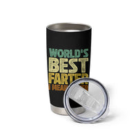 Retro World's Best Farter I Mean Father Tumbler Cup Gag Gift Birthday Husband Dad Fathers Day