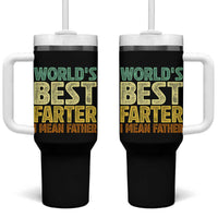 Retro World's Best Farter I Mean Father Tumbler With Handle Gag Gift Birthday Husband Dad Fathers Day