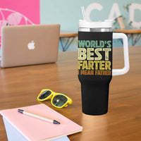 Retro World's Best Farter I Mean Father Tumbler With Handle Gag Gift Birthday Husband Dad Fathers Day