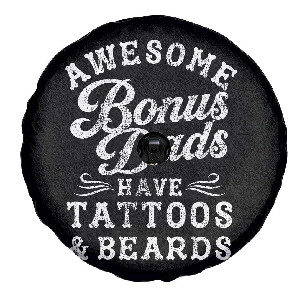 Funny Stepdad Spare Tire Cover Awesome Bonus Dads Have Tattoos And Beards