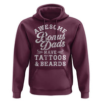 Funny Stepdad Hoodie Awesome Bonus Dads Have Tattoos And Beards