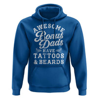 Funny Stepdad Hoodie Awesome Bonus Dads Have Tattoos And Beards
