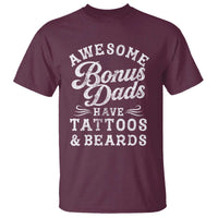 Funny Stepdad T Shirt Awesome Bonus Dads Have Tattoos And Beards