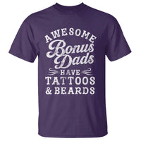 Funny Stepdad T Shirt Awesome Bonus Dads Have Tattoos And Beards