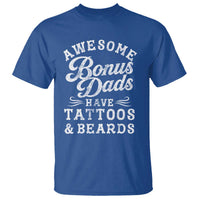 Funny Stepdad T Shirt Awesome Bonus Dads Have Tattoos And Beards