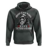 Funny Bigfoot Stepdad Hoodie Awesome Bonus Dads Have Tattoos And Beards