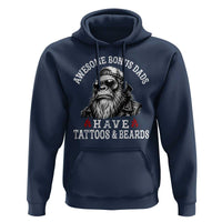Funny Bigfoot Stepdad Hoodie Awesome Bonus Dads Have Tattoos And Beards