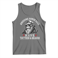 Funny Bigfoot Stepdad Tank Top Awesome Bonus Dads Have Tattoos And Beards