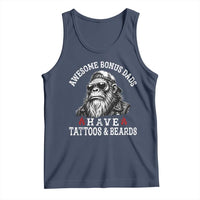 Funny Bigfoot Stepdad Tank Top Awesome Bonus Dads Have Tattoos And Beards