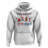 250th Anniversary USA Hoodie Patriotic Watermelon Hotdog Firework 250 Years American 1776 2026 250th 4th July