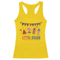 250th Anniversary USA Racerback Tank Top Patriotic Watermelon Hotdog Firework 250 Years American 1776 2026 250th 4th July