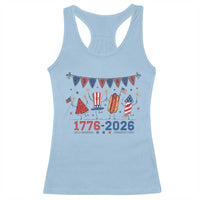 250th Anniversary USA Racerback Tank Top Patriotic Watermelon Hotdog Firework 250 Years American 1776 2026 250th 4th July