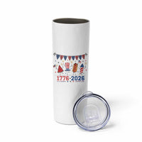 250th Anniversary USA Skinny Tumbler Patriotic Watermelon Hotdog Firework 250 Years American 1776 2026 250th 4th July