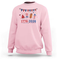 250th Anniversary USA Sweatshirt Patriotic Watermelon Hotdog Firework 250 Years American 1776 2026 250th 4th July