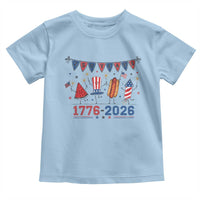 250th Anniversary USA Toddler T Shirt Patriotic Watermelon Hotdog Firework 250 Years American 1776 2026 250th 4th July
