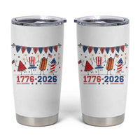 250th Anniversary USA Tumbler Cup Patriotic Watermelon Hotdog Firework 250 Years American 1776 2026 250th 4th July
