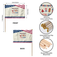 250th Anniversary USA Patriotic Handheld Flag Watermelon Hotdog Firework 250 Years American 1776 2026 250th 4th July