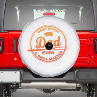 Best Effin Dad Ever And Grill Master Spare Tire Cover Funny Grilling BBQ Sarcastic