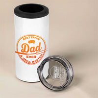 Best Effin Dad Ever And Grill Master 4 in 1 Can Cooler Tumbler Funny Grilling BBQ Sarcastic