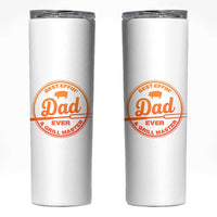 Best Effin Dad Ever And Grill Master Skinny Tumbler Funny Grilling BBQ Sarcastic