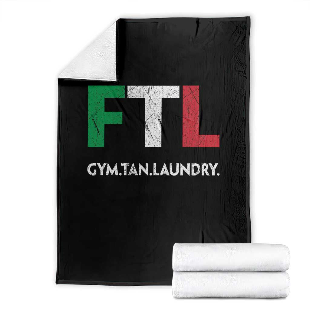 Gym Tan Laundry GTL Italian Flag Throw Blanket - Wonder Print Shop