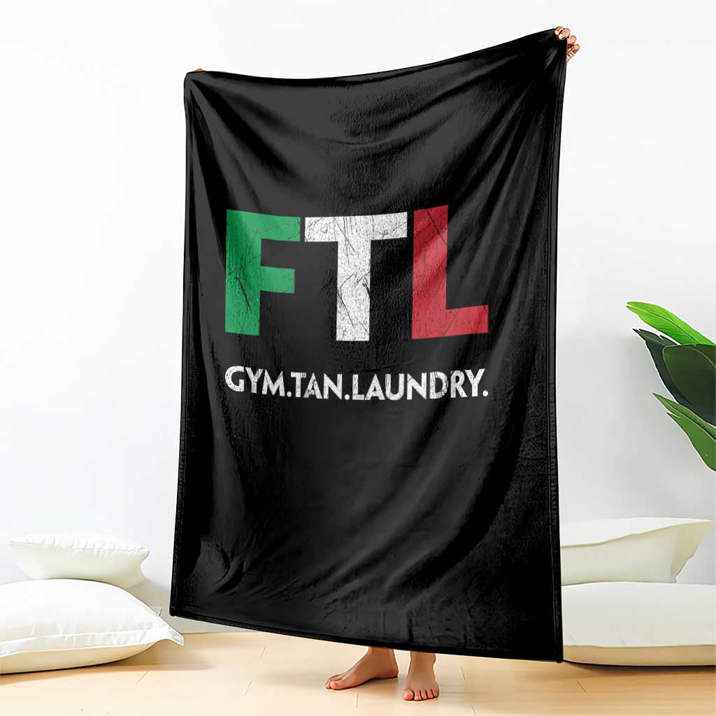 Gym Tan Laundry GTL Italian Flag Throw Blanket - Wonder Print Shop