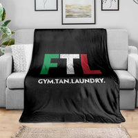 Gym Tan Laundry GTL Italian Flag Throw Blanket - Wonder Print Shop