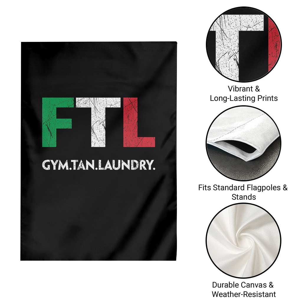 Gym Tan Laundry GTL Italian Flag Garden Flag - Wonder Print Shop