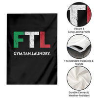 Gym Tan Laundry GTL Italian Flag Garden Flag - Wonder Print Shop