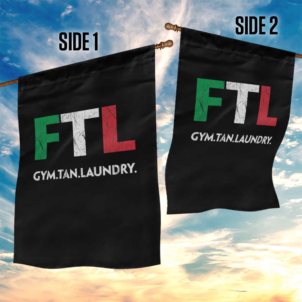 Gym Tan Laundry GTL Italian Flag Garden Flag - Wonder Print Shop