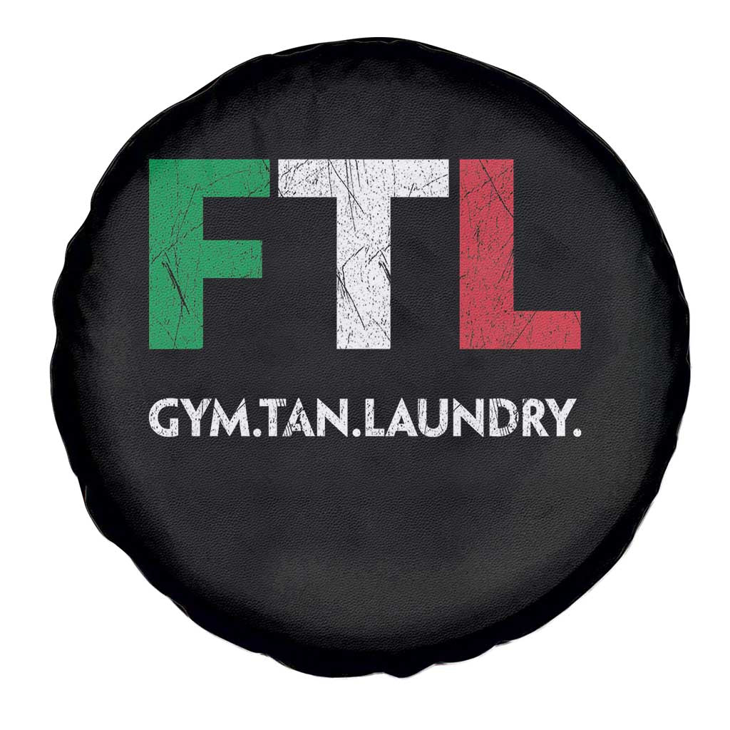 Gym Tan Laundry GTL Italian Flag Spare Tire Cover - Wonder Print Shop