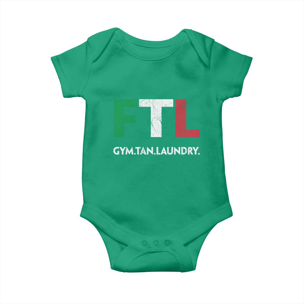 Gym Tan Laundry GTL Italian Flag Baby Onesie - Wonder Print Shop