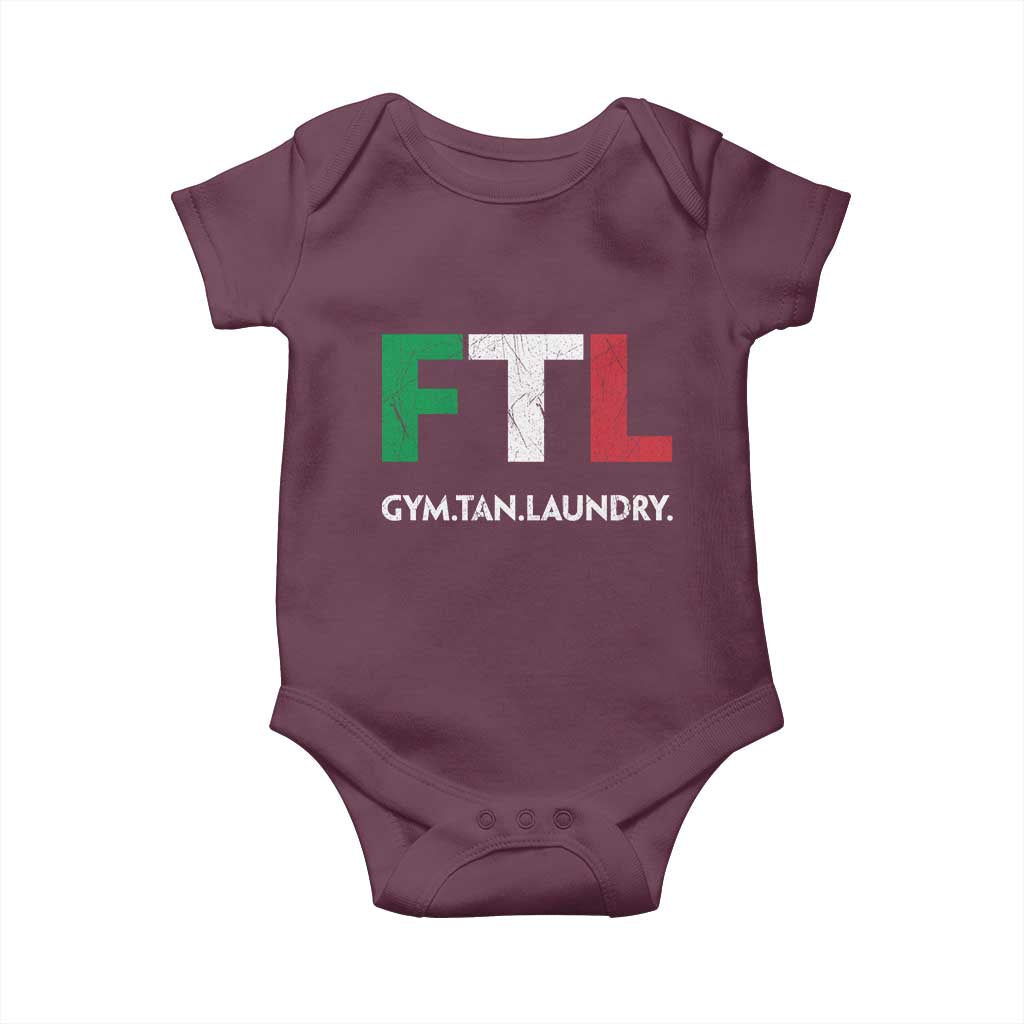 Gym Tan Laundry GTL Italian Flag Baby Onesie - Wonder Print Shop