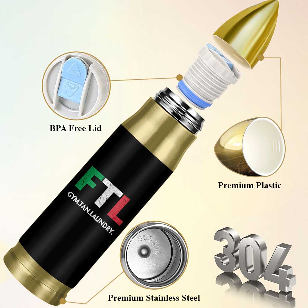 Gym Tan Laundry GTL Italian Flag Bullet Tumbler - Wonder Print Shop