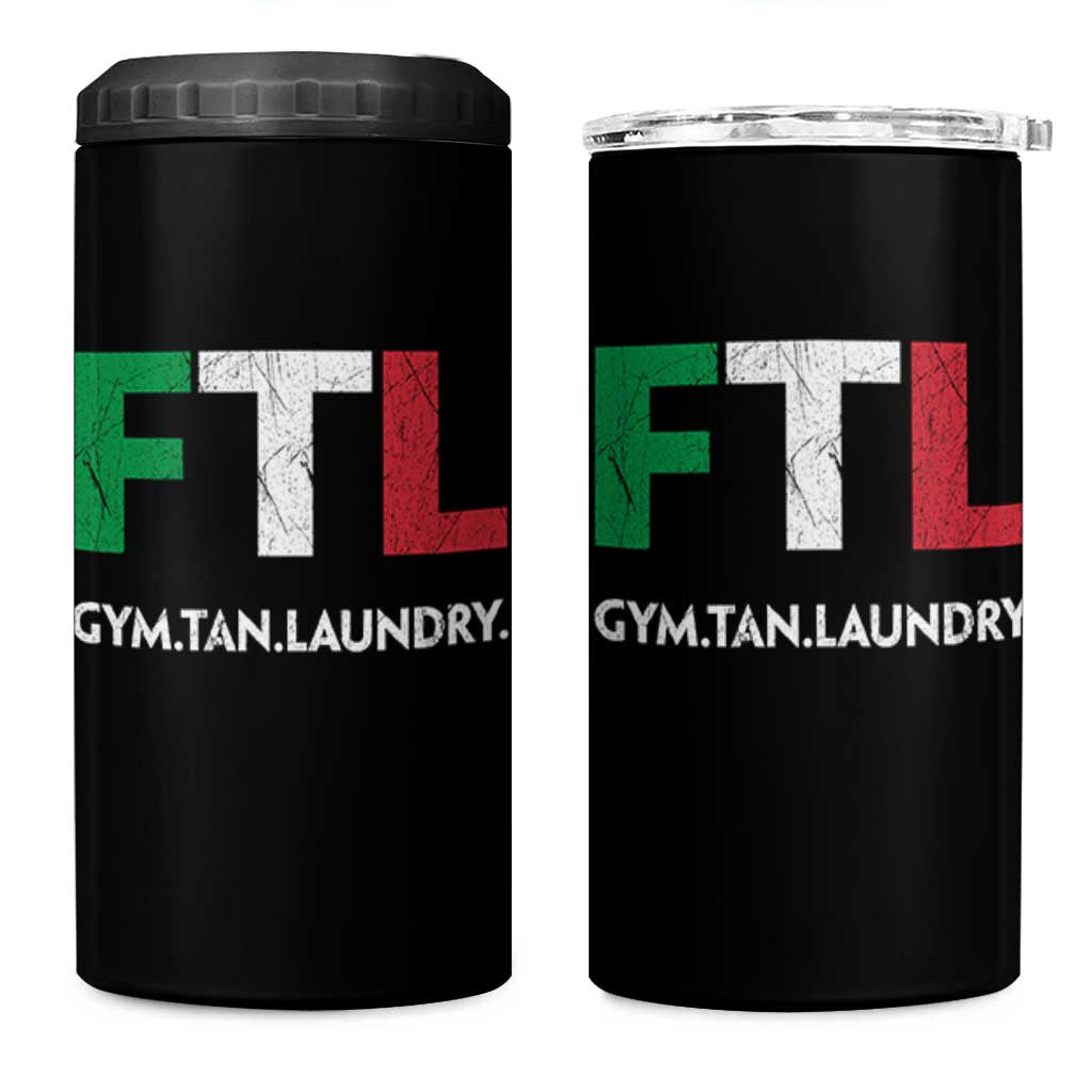 Gym Tan Laundry GTL Italian Flag 4 in 1 Can Cooler Tumbler - Wonder Print Shop