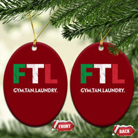 Gym Tan Laundry GTL Italian Flag Ceramic Ornament - Wonder Print Shop