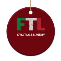 Gym Tan Laundry GTL Italian Flag Ceramic Ornament - Wonder Print Shop
