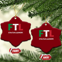 Gym Tan Laundry GTL Italian Flag Ceramic Ornament - Wonder Print Shop