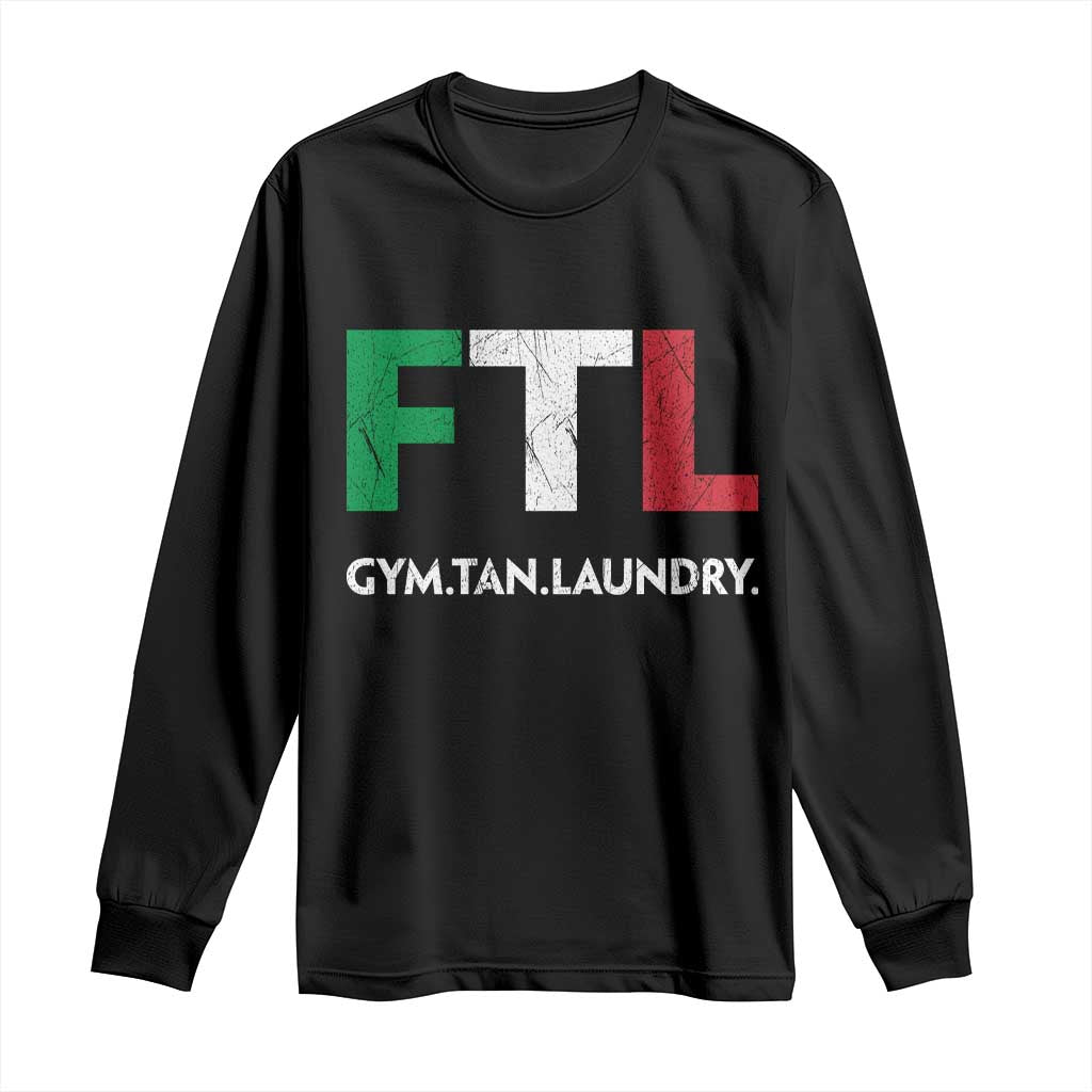 Gym Tan Laundry GTL Italian Flag Long Sleeve Shirt - Wonder Print Shop