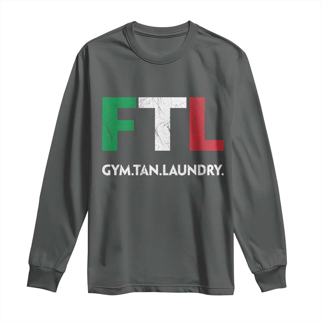 Gym Tan Laundry GTL Italian Flag Long Sleeve Shirt - Wonder Print Shop