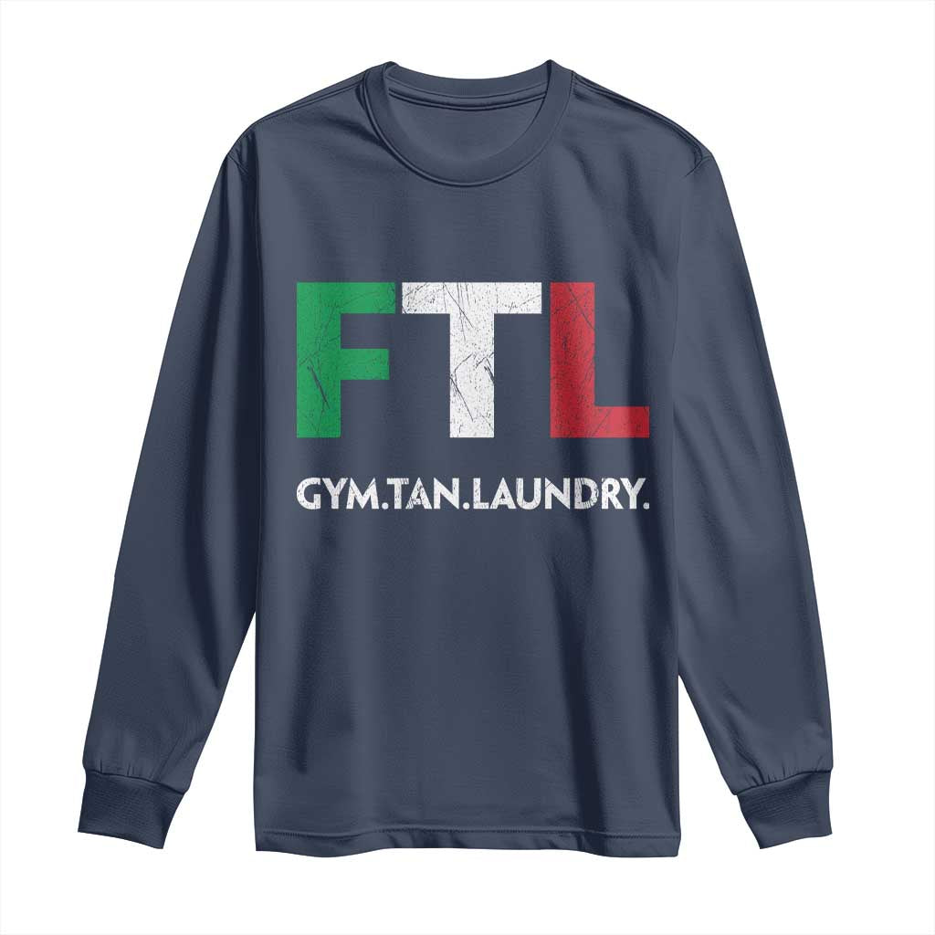 Gym Tan Laundry GTL Italian Flag Long Sleeve Shirt - Wonder Print Shop