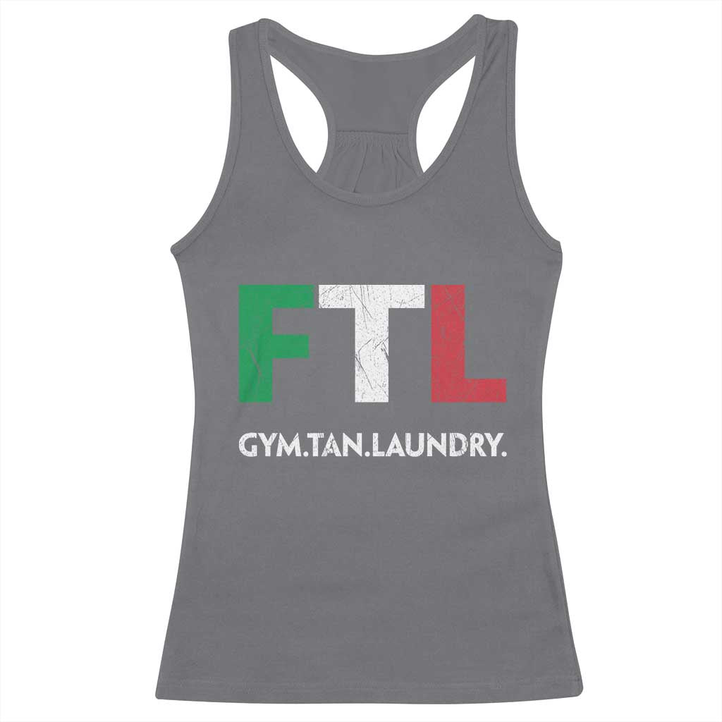 Gym Tan Laundry GTL Italian Flag Racerback Tank Top - Wonder Print Shop