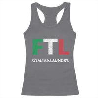Gym Tan Laundry GTL Italian Flag Racerback Tank Top - Wonder Print Shop
