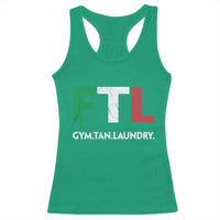 Gym Tan Laundry GTL Italian Flag Racerback Tank Top - Wonder Print Shop