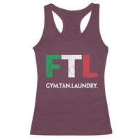 Gym Tan Laundry GTL Italian Flag Racerback Tank Top - Wonder Print Shop