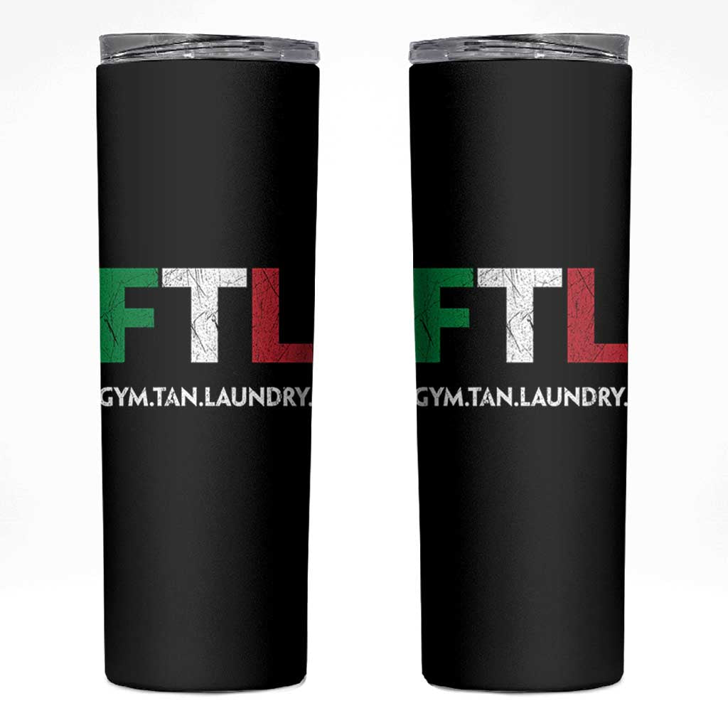 Gym Tan Laundry GTL Italian Flag Skinny Tumbler - Wonder Print Shop