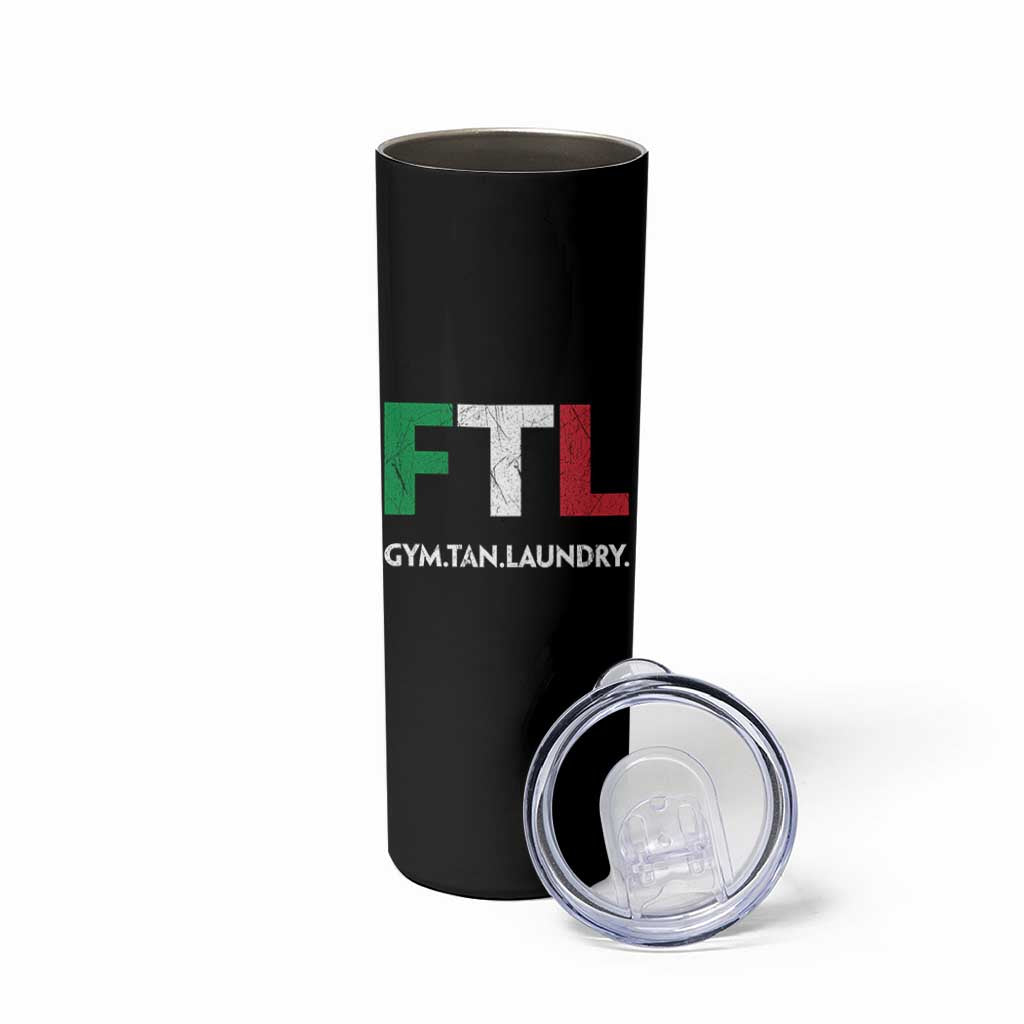 Gym Tan Laundry GTL Italian Flag Skinny Tumbler - Wonder Print Shop