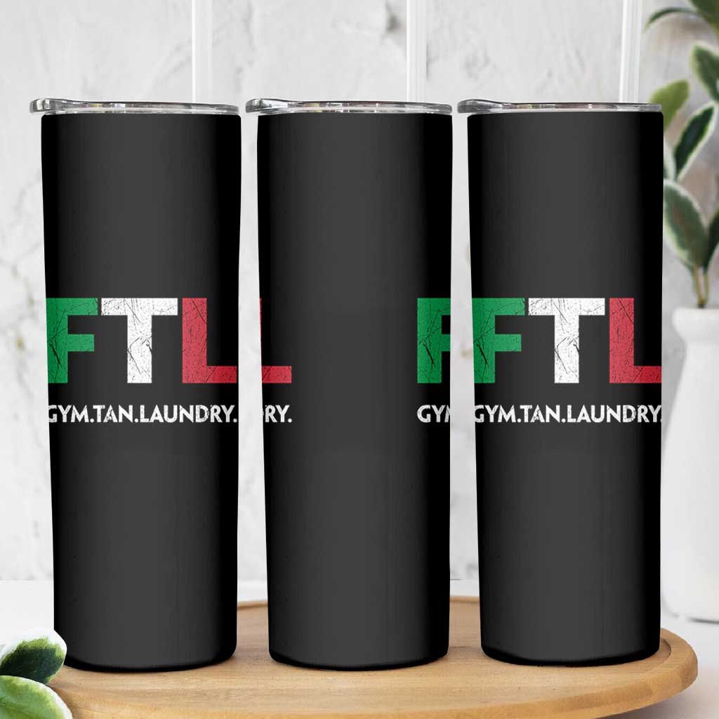Gym Tan Laundry GTL Italian Flag Skinny Tumbler - Wonder Print Shop