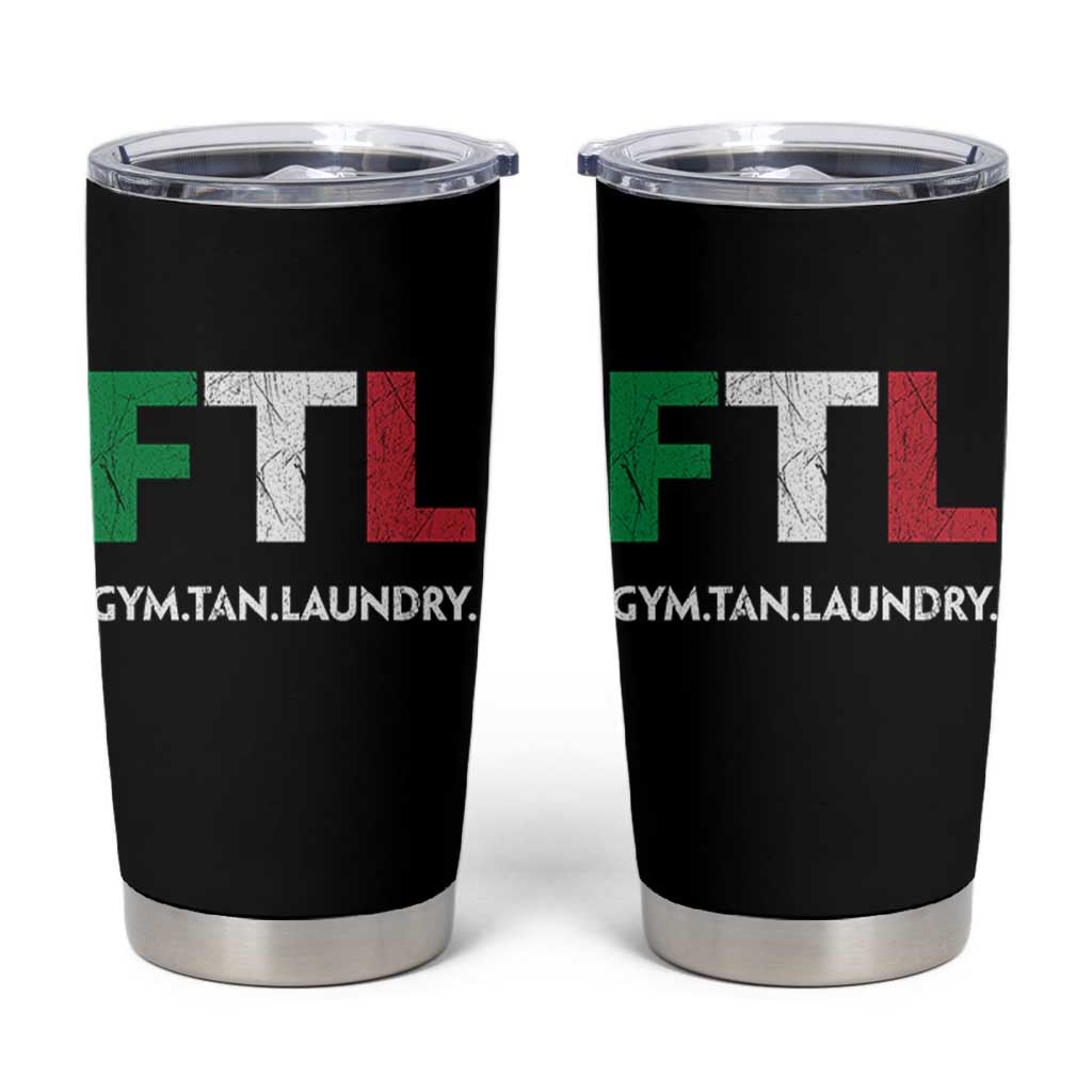 Gym Tan Laundry GTL Italian Flag Tumbler Cup - Wonder Print Shop